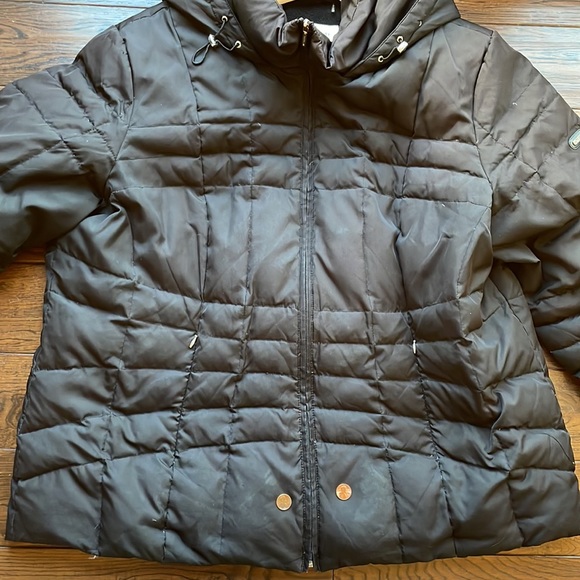 Calvin Klein black down jacket hooded plus size 3X - Picture 15 of 15